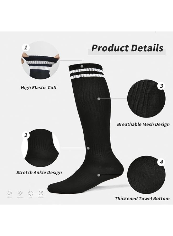 Arabest Soccer Shin Guards for Kids Youth Boys Girls Toddlers, Shin Pads and Long Soccer Socks, Soccer Equipment for 3-15 Years Old (SIZE L) - Image 3